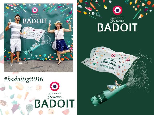 Badoit savour wine 2016 instagram printing singapore
