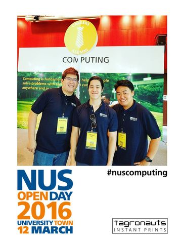 Nus computing open day 2016 instagram printing tagronauts