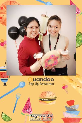Quandoo turns two pop up restaurant instagram printing tagronauts