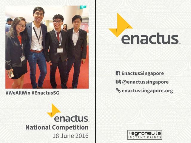 Enactus national competition 2016 instagram printing singapore