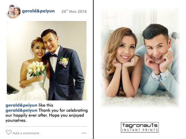 Gerald peiyun wedding singapore instagram printing tagronauts