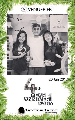 Venuerific 4th anniversary instagram printing tagronauts singapore